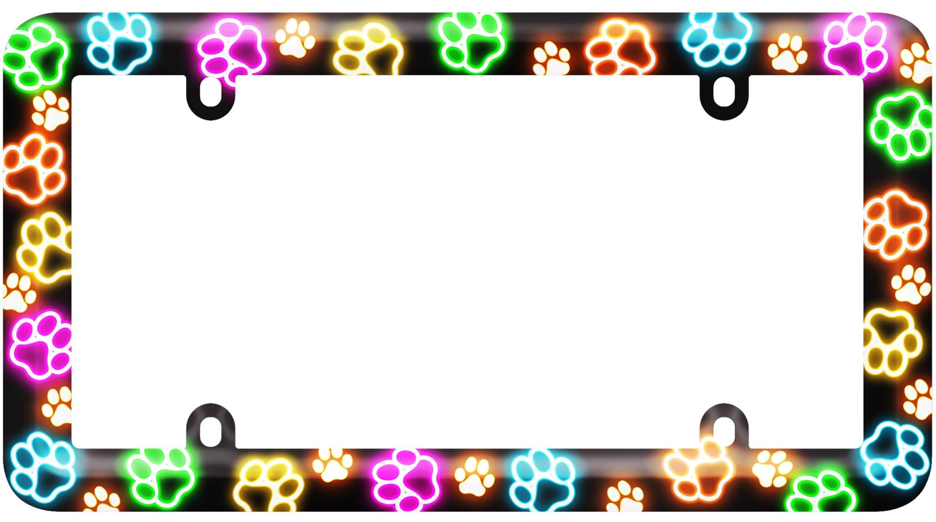 CRUISER 23807 License Plate Frame - Bold Paw Graphics - High quality product image showing CRUISER 23807 License Plate Frame - Bold Paw Graphics details and features
