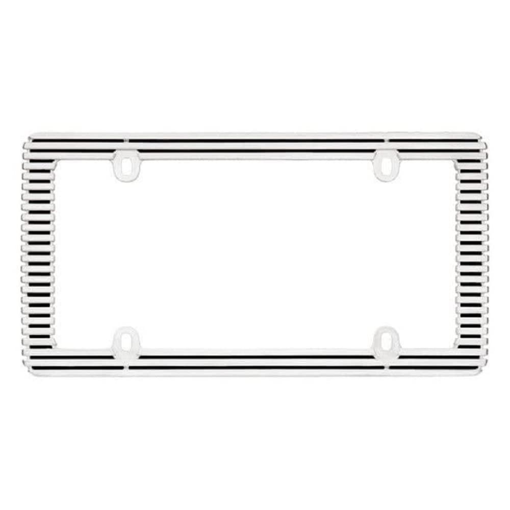 CRUISER 58350 Billet License Plate Frame, Chrome/Black,1 frame - High quality product image showing CRUISER 58350 Billet License Plate Frame, Chrome/Black,1 frame details and features