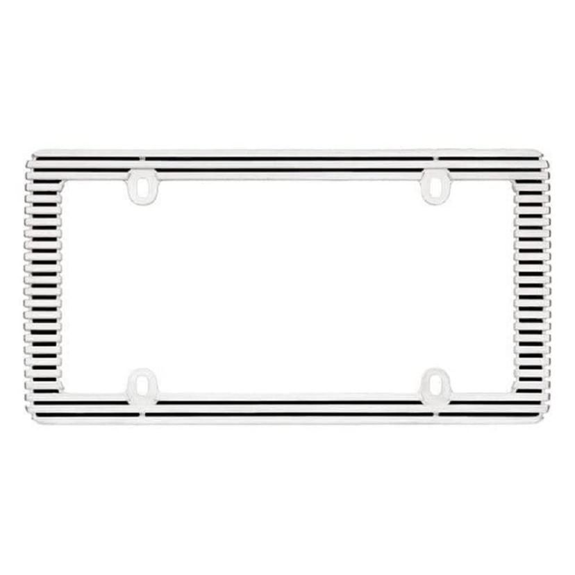 CRUISER 58350 Billet License Plate Frame, Chrome/Black,1 frame