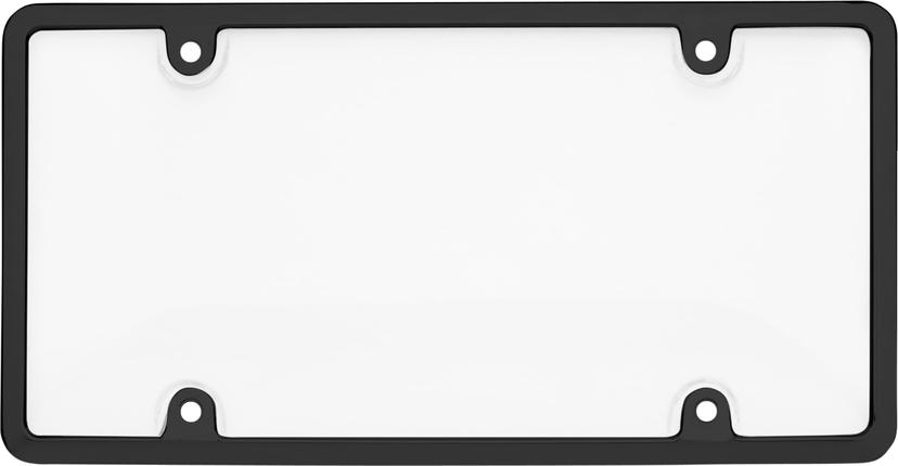 CRUISER 62051 Tuf Combo License Plate Frame, Black/Clear,1 Frame