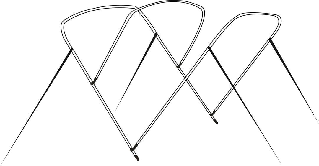 CARVER 55405 3 BOW TOP FRAME 5487U - High quality product image showing CARVER 55405 3 BOW TOP FRAME 5487U details and features