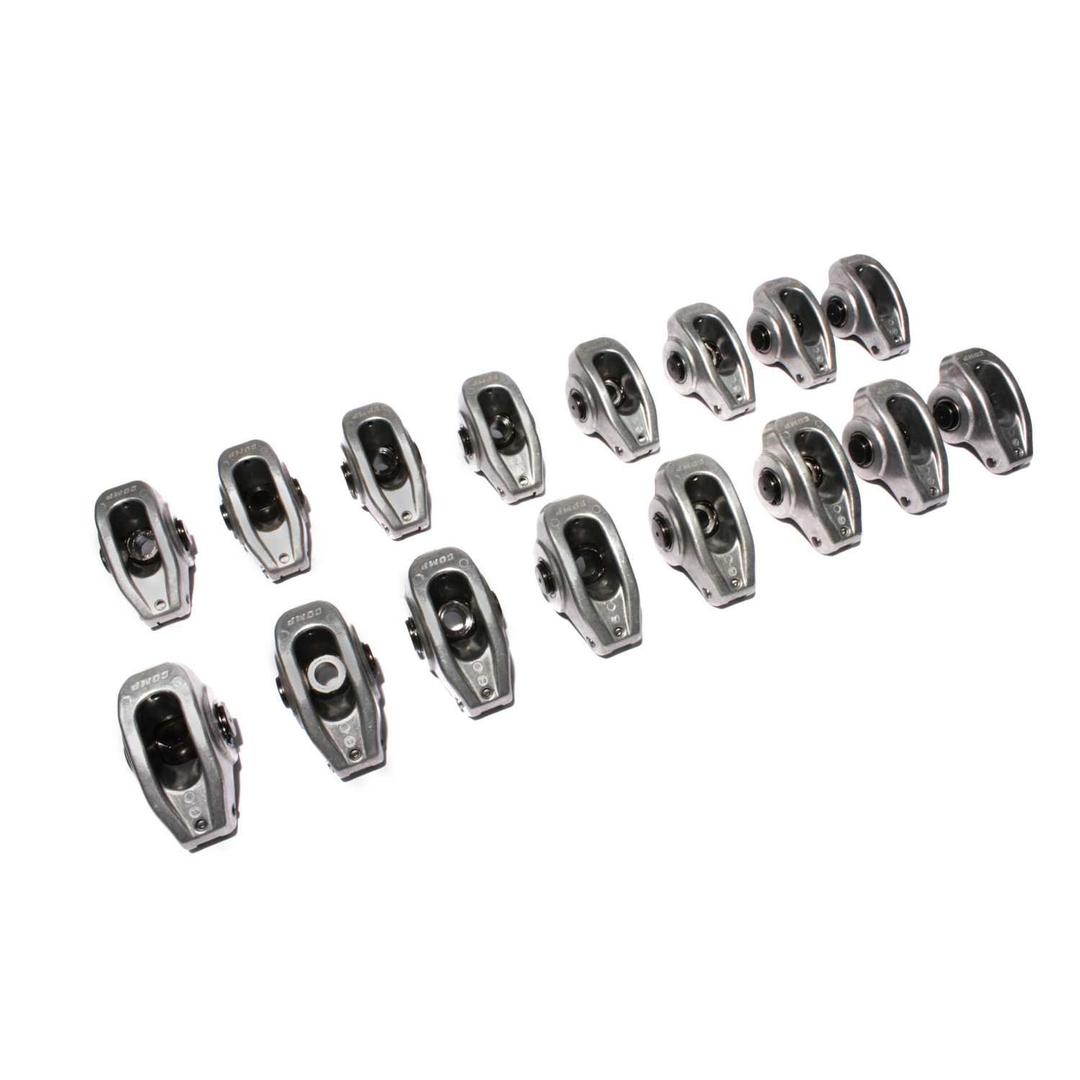 COMP CAMS 17001-16 High Energy Aluminum 1.5 Ratio Roller Rocker Set for SBC 265-400 w/ 3/8 INCH Stud - The Twister Group Tools product