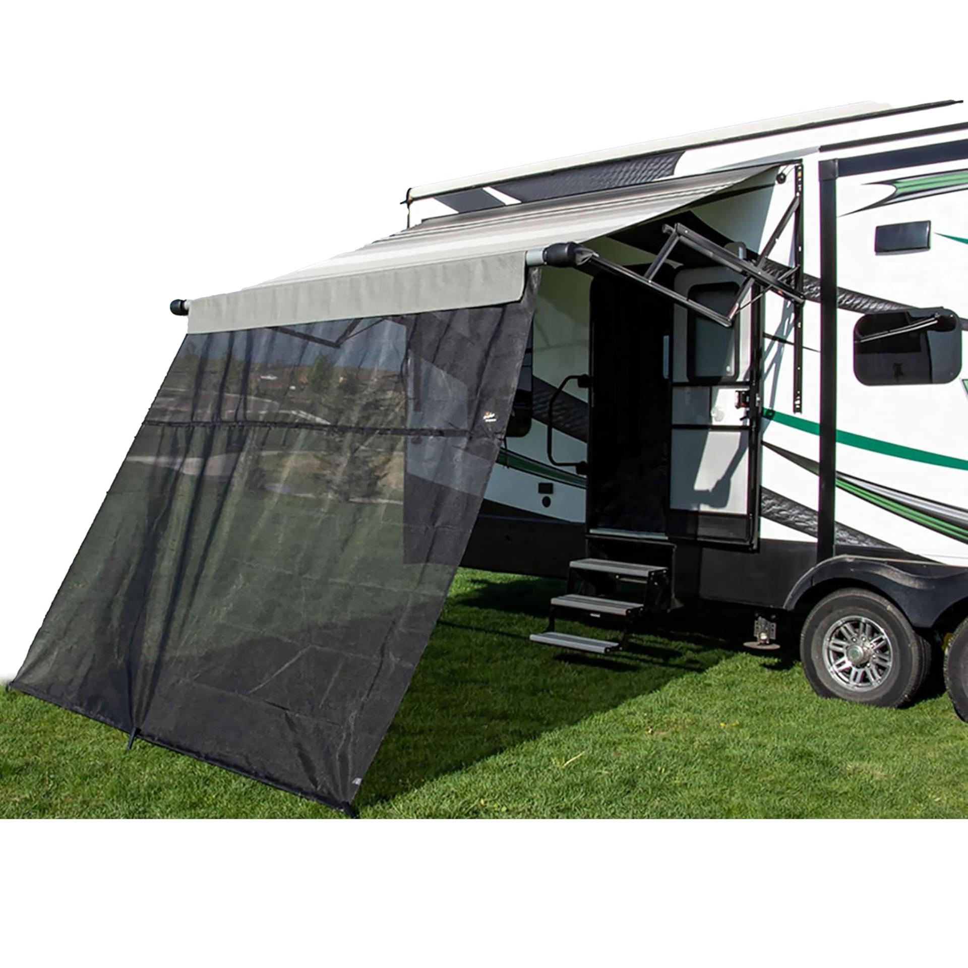CAREFREE 701509 Black 15FT x 9FT Drop RV Awning EZ ZipBlocker - High quality product image showing CAREFREE 701509 Black 15FT x 9FT Drop RV Awning EZ ZipBlocker details and features