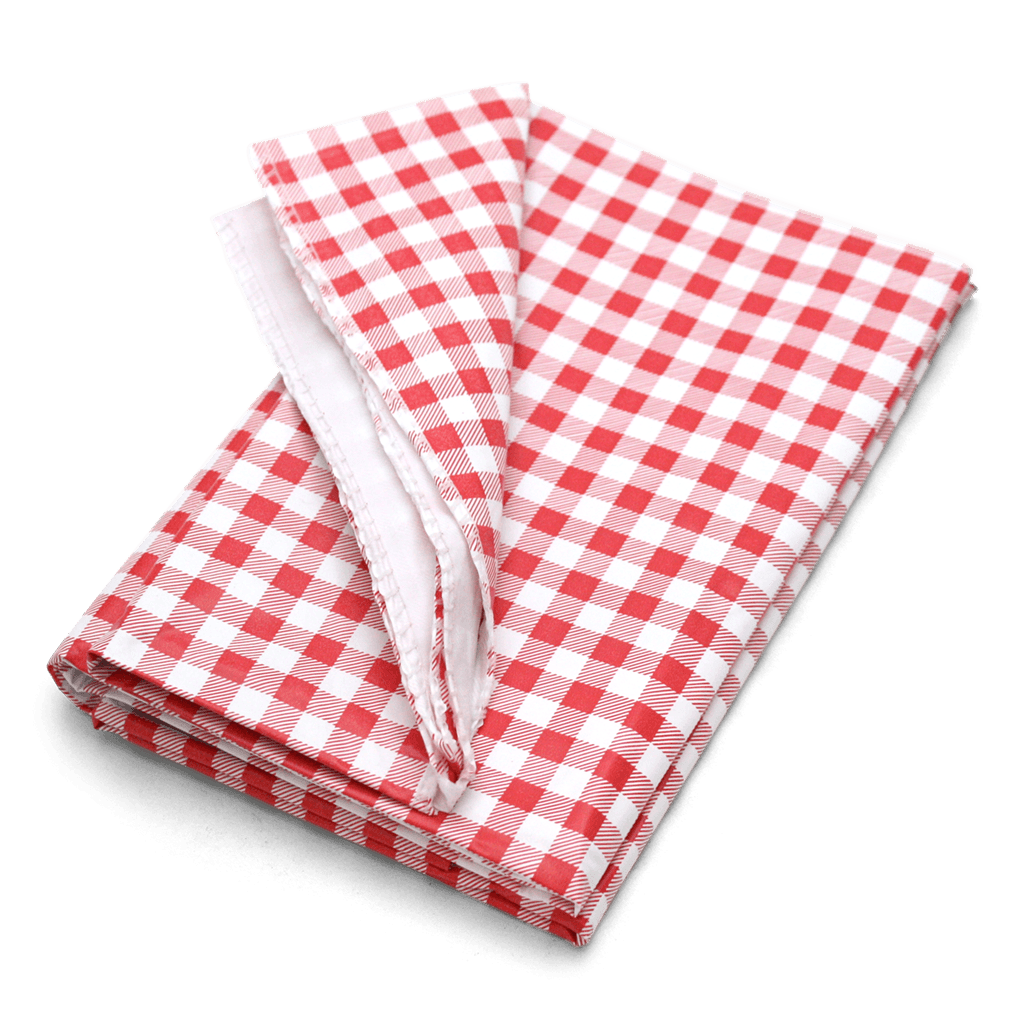 COGHLANS 7920 Red Vinyl Tablecloth 4.5 ft. 6 ft. - Product image