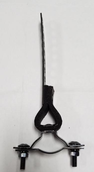 CUMMINS 034-00014 1EA HANGER ONLY, 6-1/2 Inch; Fits 1-1/2 Inch Outer Diameter Cummins Onan Exhaust Pipes; With Clamp; Flexible Bracket Segment