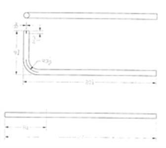 CUMMINS 046-00952 CUMMINS TAILPIPE, Use With Cummins Onan Generators; 90 Degree Bend Pipe; 9-1/2 Inch Drop x 20-1/4 Inch Run; 1-1/4 Inch Outer Diameter