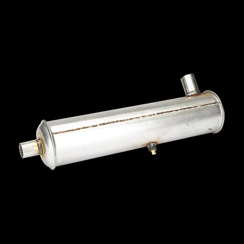 CUMMINS 1551258 Generator Exhaust Muffler; For Onan RV Generators; 4-1/4 Inch Diameter; 1-1/2 Inch Inlet; 1-3/8 Inch Inlet; 19-1/2 Inch Body And 2-1/4 Inch Outlet - High quality product image showing CUMMINS 1551258 Generator Exhaust Muffler; For Onan RV Generators; 4-1/4 Inch Diameter; 1-1/2 Inch Inlet; 1-3/8 Inch Inlet; 19-1/2 Inch Body And 2-1/4 Inch Outlet details and features