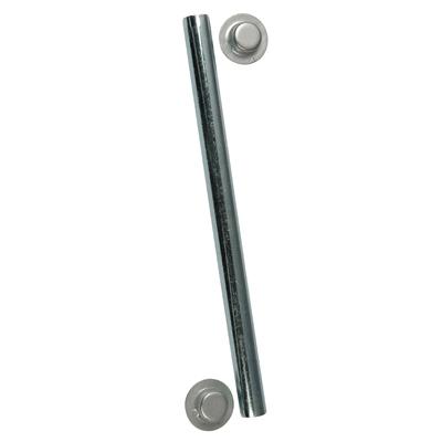 C.E. SMITH 10725A ROLLER SHAFT 5/8FT X 8-7/8, 5/8 Inch Diameter x 8-7/8 Inch Length; Zinc Plated; Steel; With Two 5/8 Inch Cap Nuts; Single - The Twister Group Tools product