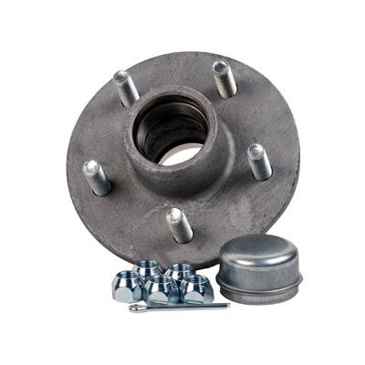 C.E. SMITH 13315 GALV TRAILER HUB KIT, 5 x 4-1/2 Inch Bolt Pattern; 1350 Pound Capacity; With Carry Case/ Dust Cap/ Cotter Pin And Lug Nuts; Galvanized; For 1-1/16 Inch Straight Shaft - High quality product image showing C.E. SMITH 13315 GALV TRAILER HUB KIT, 5 x 4-1/2 Inch Bolt Pattern; 1350 Pound Capacity; With Carry Case/ Dust Cap/ Cotter Pin And Lug Nuts; Galvanized; For 1-1/16 Inch Straight Shaft details and features