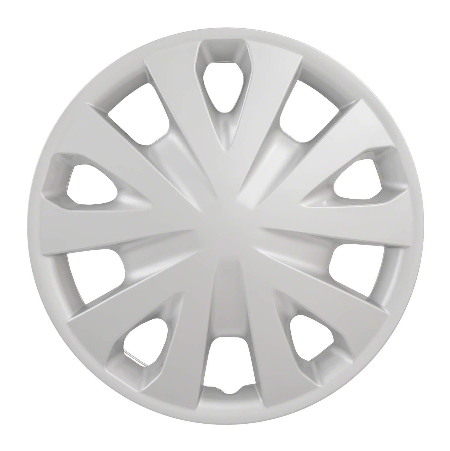 COAST TO COAST 49615S Wheel Cover; 15 Inch; 5 V-Spoke; Silver; Plastic; Set Of 4 - High quality product image showing COAST TO COAST 49615S Wheel Cover; 15 Inch; 5 V-Spoke; Silver; Plastic; Set Of 4 details and features