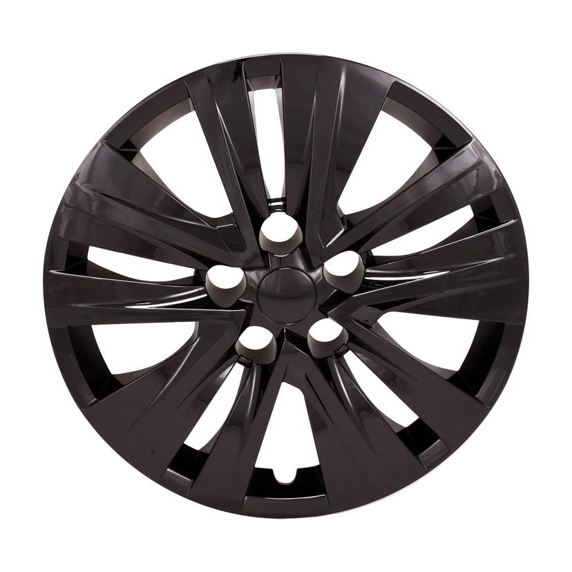 COAST TO COAST 54616BLK Gloss Black Wheel Cover Accessories Compatible with 2021-2022 Nissan Sentra S Model