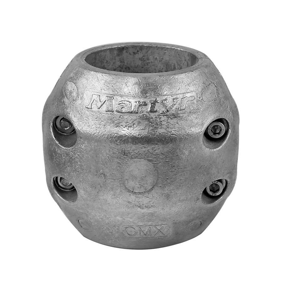 CMP CMX11AL STREAMLINED SHAFT ANODE CMX-11 (2-1, For Use In Salt And Brackish Water; For Streamlined Shaft/ Rudder Anodes; Aluminum; 4.18 Inch Outer Diameter x 3-3/4 Inch Height; Interlocking Halves - High quality product image showing CMP CMX11AL STREAMLINED SHAFT ANODE CMX-11 (2-1, For Use In Salt And Brackish Water; For Streamlined Shaft/ Rudder Anodes; Aluminum; 4.18 Inch Outer Diameter x 3-3/4 Inch Height; Interlocking Halves details and features