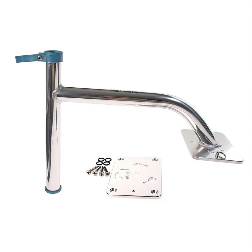 PANTHER KPB30A 3 INCH BOW CLEAR ANODIZED PANTHER K, Bow Mount; Mounts Panther King Pin Shallow Water Anchor; 3 Inch Rise; Anodized; Clear; With Mounting Hardware