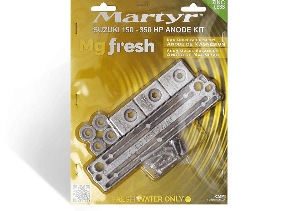 CMP CMSZ150350KITM SUZUKI 150-350HP ANODES KIT MAGNESI, For Use Only In Fresh Water; Fits Suzuki 150 To 350 Horsepower Engines; Magnesium; With Twelve Anodes - High quality product image showing CMP CMSZ150350KITM SUZUKI 150-350HP ANODES KIT MAGNESI, For Use Only In Fresh Water; Fits Suzuki 150 To 350 Horsepower Engines; Magnesium; With Twelve Anodes details and features