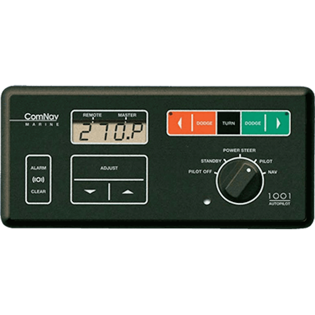 COMNAV 10040002 AUTOPILOT ELECTRONICS PACKAGE; 1001F WITH FLUXGATE COMPASS INTERFACE, FOR USE W/ 3RD PARTY COMPASS. 2 INCH LCD, PUSHBUTTON CONTROLS, SUPPORTS SECOND STATION, RAI, JOG LEVER. WITH ROTARY FEEDBACK AND DISTRIBUTION BOX - The Twister Group Tools product