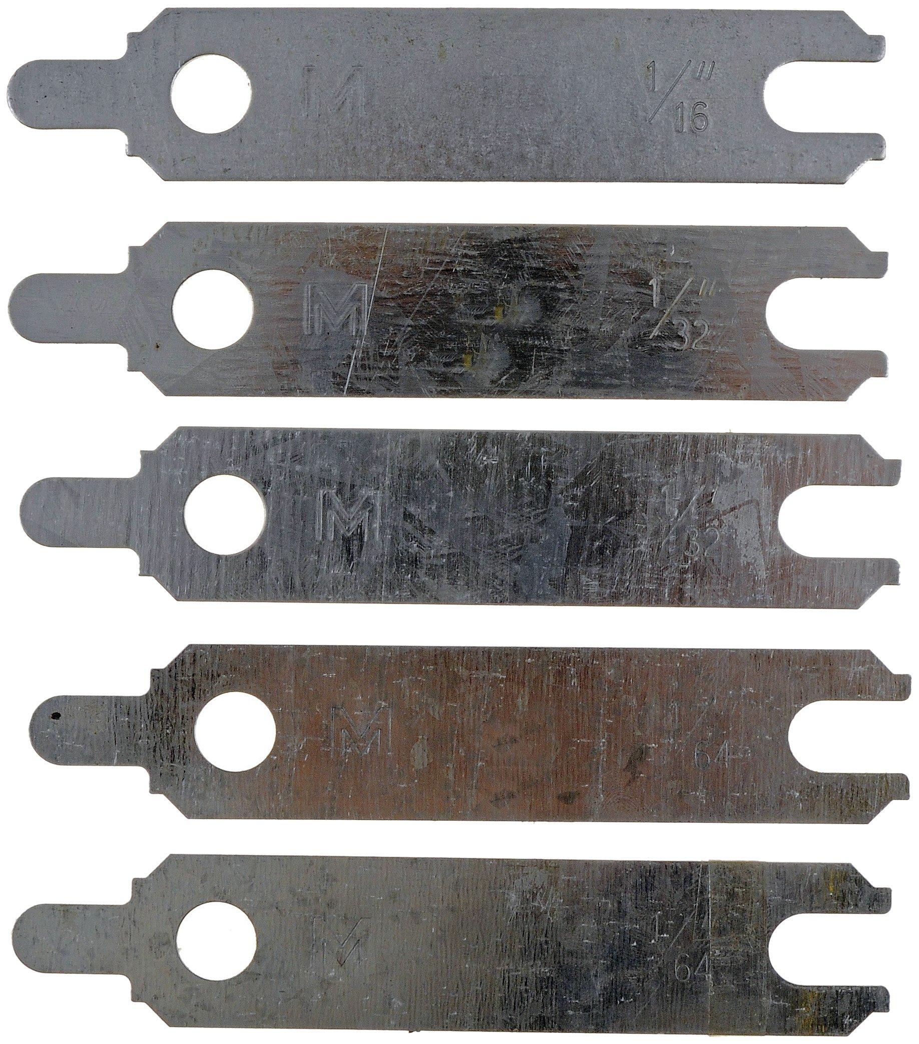 DORMAN 02336 Starter Alignment Shim (1) 1/64 (2) 1/32 and (2) 1/16 In. - Product image