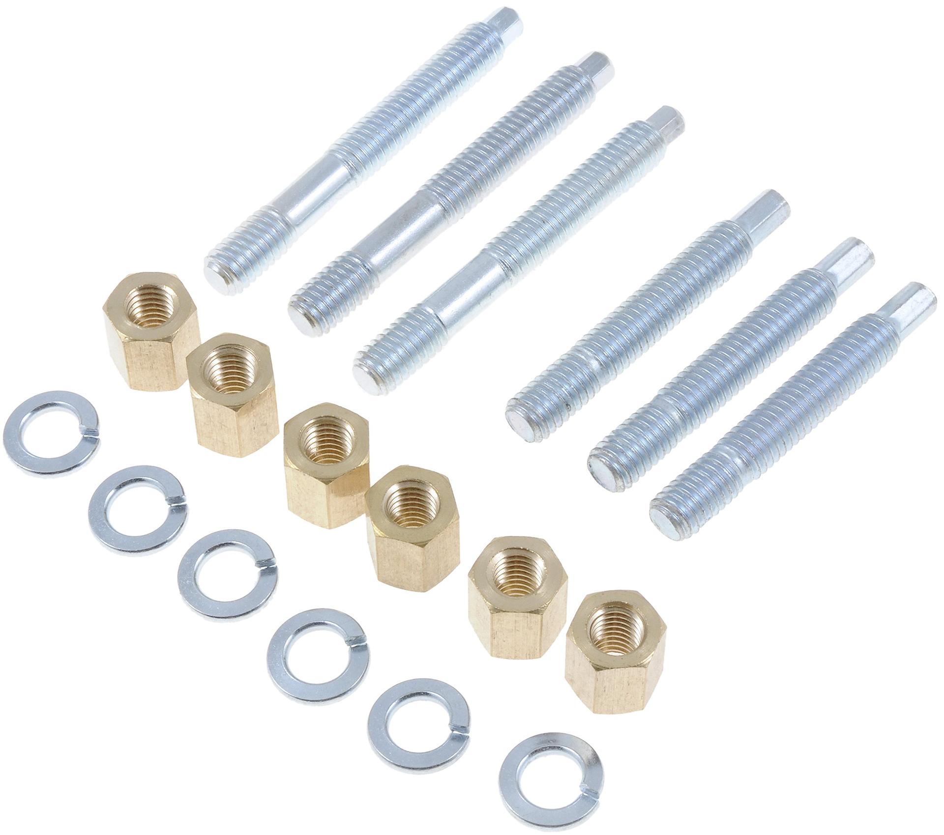 DORMAN 03147 Front Exhaust Stud Kit 3/8-16 x 2-1/2 In. and 3/8-16 x 3-1/4 In. Compatible with Select Models - Product image