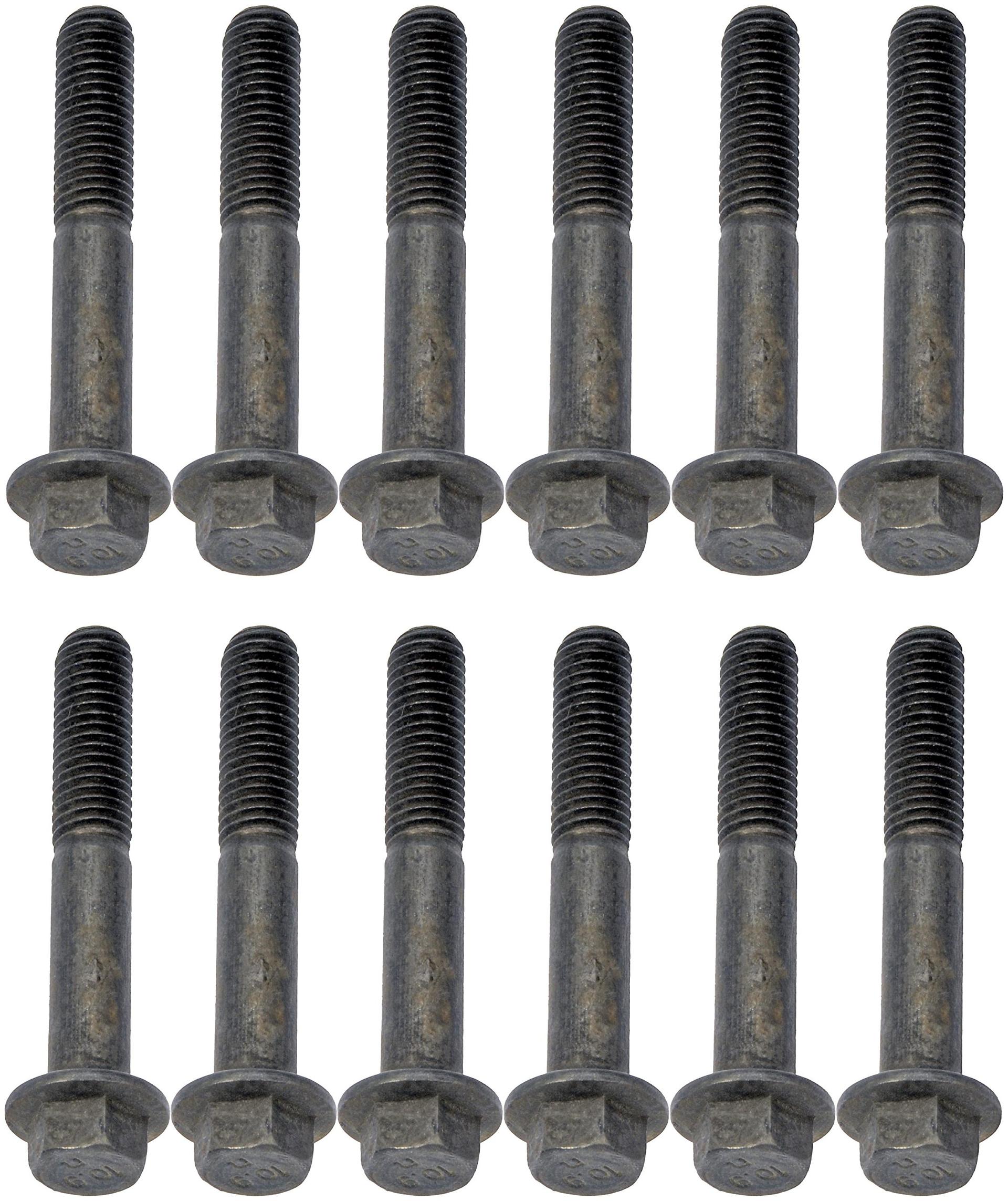 DORMAN 03417B Install kit for mounting exhaust manifold to engine includes 12 -10X1.50mm bolts Compatible with Select Dodge / Ram Models - Product image