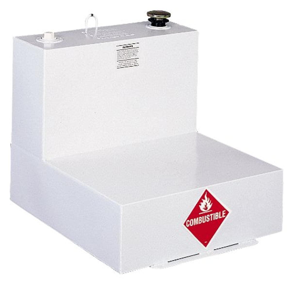 DELTA 482000 51 Gallon White L-Shaped Steel Liquid Transfer Tank for Trucks - High quality product image showing DELTA 482000 51 Gallon White L-Shaped Steel Liquid Transfer Tank for Trucks details and features