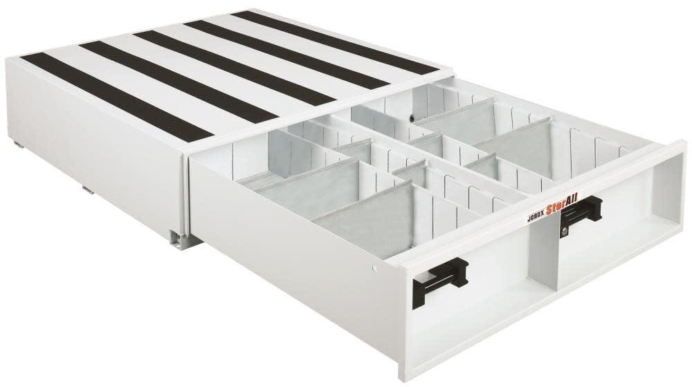DELTA 662980 StorAll 9 INCH Tall Heavy-Duty Steel Drawer Storage (21 INCHW x 9 INCHH x 48 INCHL) - 5 INCH Deep Drawer - High quality product image showing DELTA 662980 StorAll 9 INCH Tall Heavy-Duty Steel Drawer Storage (21 INCHW x 9 INCHH x 48 INCHL) - 5 INCH Deep Drawer details and features