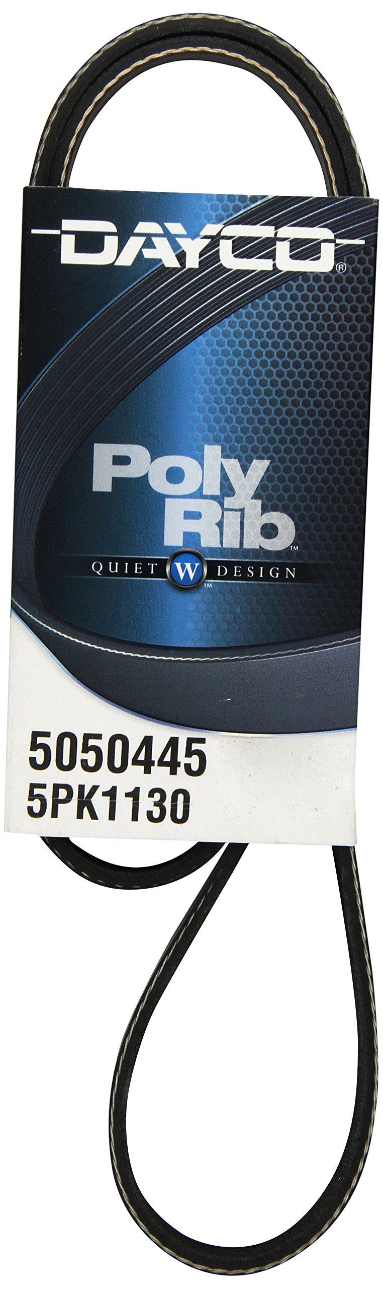 DAYCO 5050445 Serpentine Belt, Black