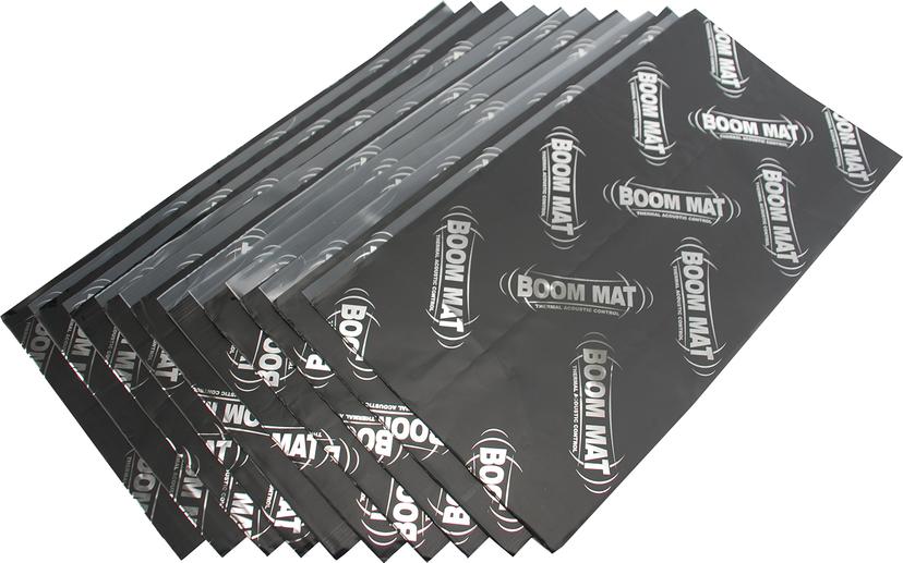 DESIGN ENG 50210 0Boom Mat Sound 2mm Damping Material with Adhesive Backing, 12.5 INCH x 24 INCH (Pack of 10)