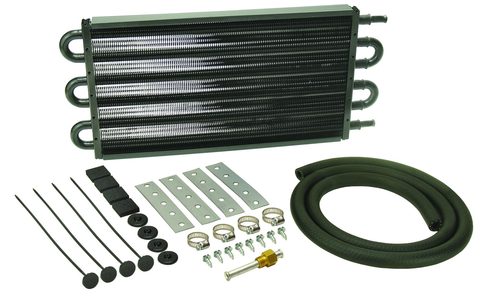 DERALE 13103 Series 7000 Transmission Oil Cooler, Black - High quality product image showing DERALE 13103 Series 7000 Transmission Oil Cooler, Black details and features