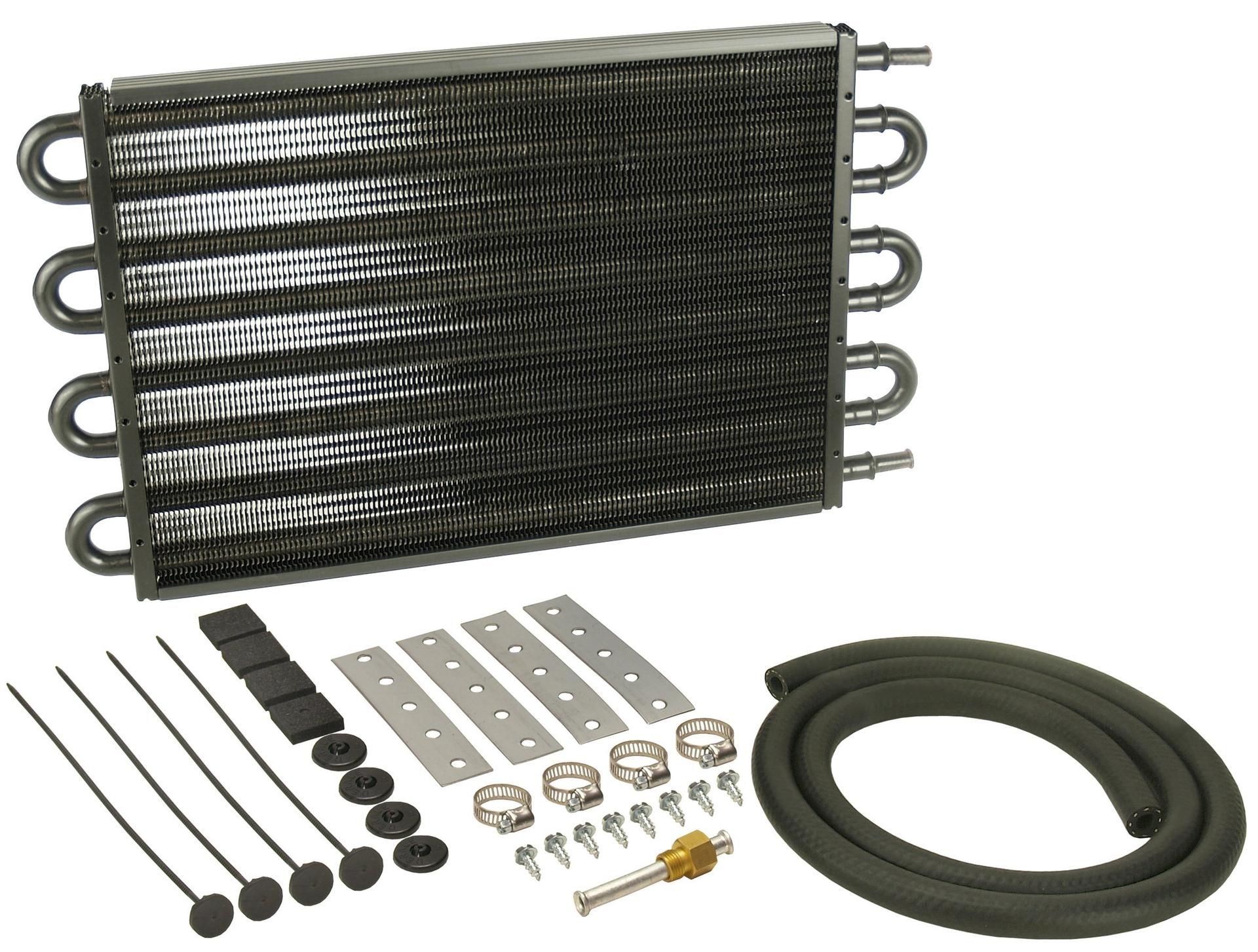 DERALE 13104 Series 7000 Transmission Oil Cooler, Black - High quality product image showing DERALE 13104 Series 7000 Transmission Oil Cooler, Black details and features