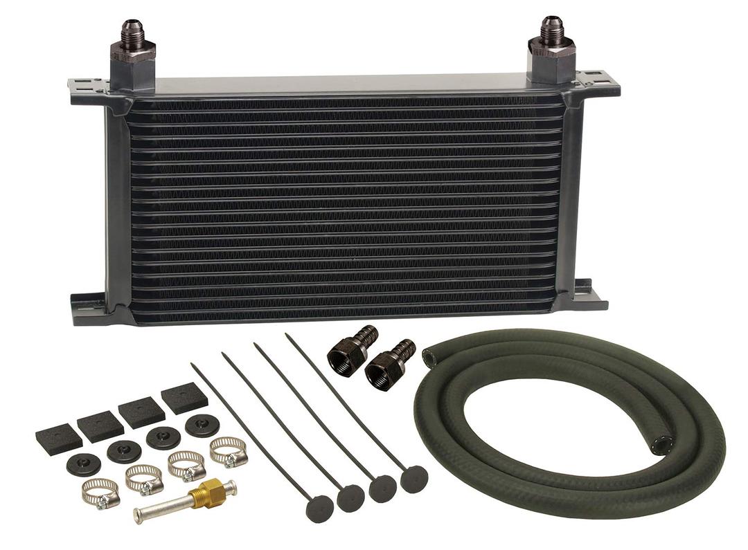DERALE 13403 Series 10000 Stacked Plate Transmission Oil Cooler 19 Row,Black - The Twister Group Tools product