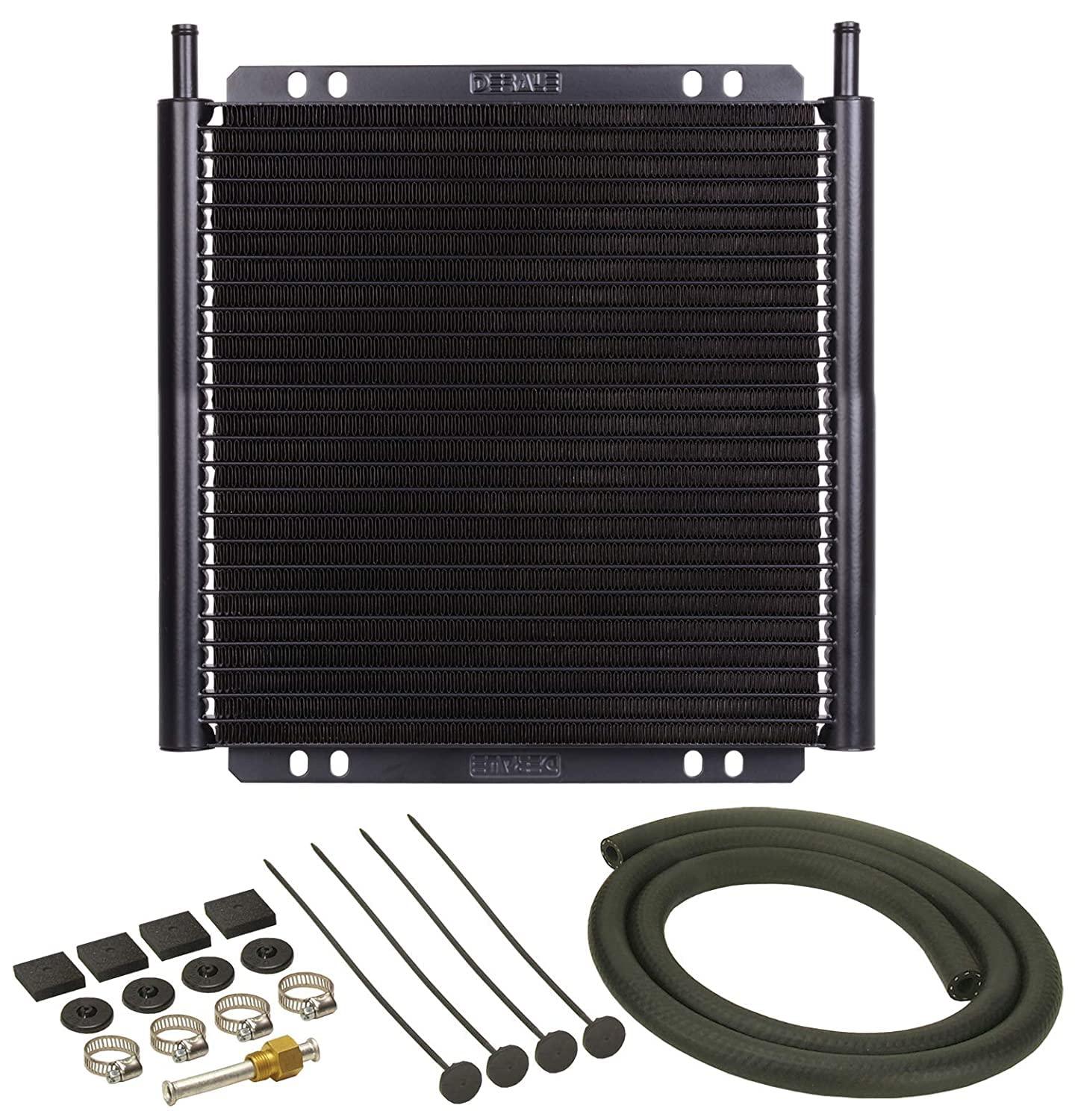 DERALE 13504 Series 8000 Plate and Fin Transmission Oil Cooler, Black - High quality product image showing DERALE 13504 Series 8000 Plate and Fin Transmission Oil Cooler, Black details and features