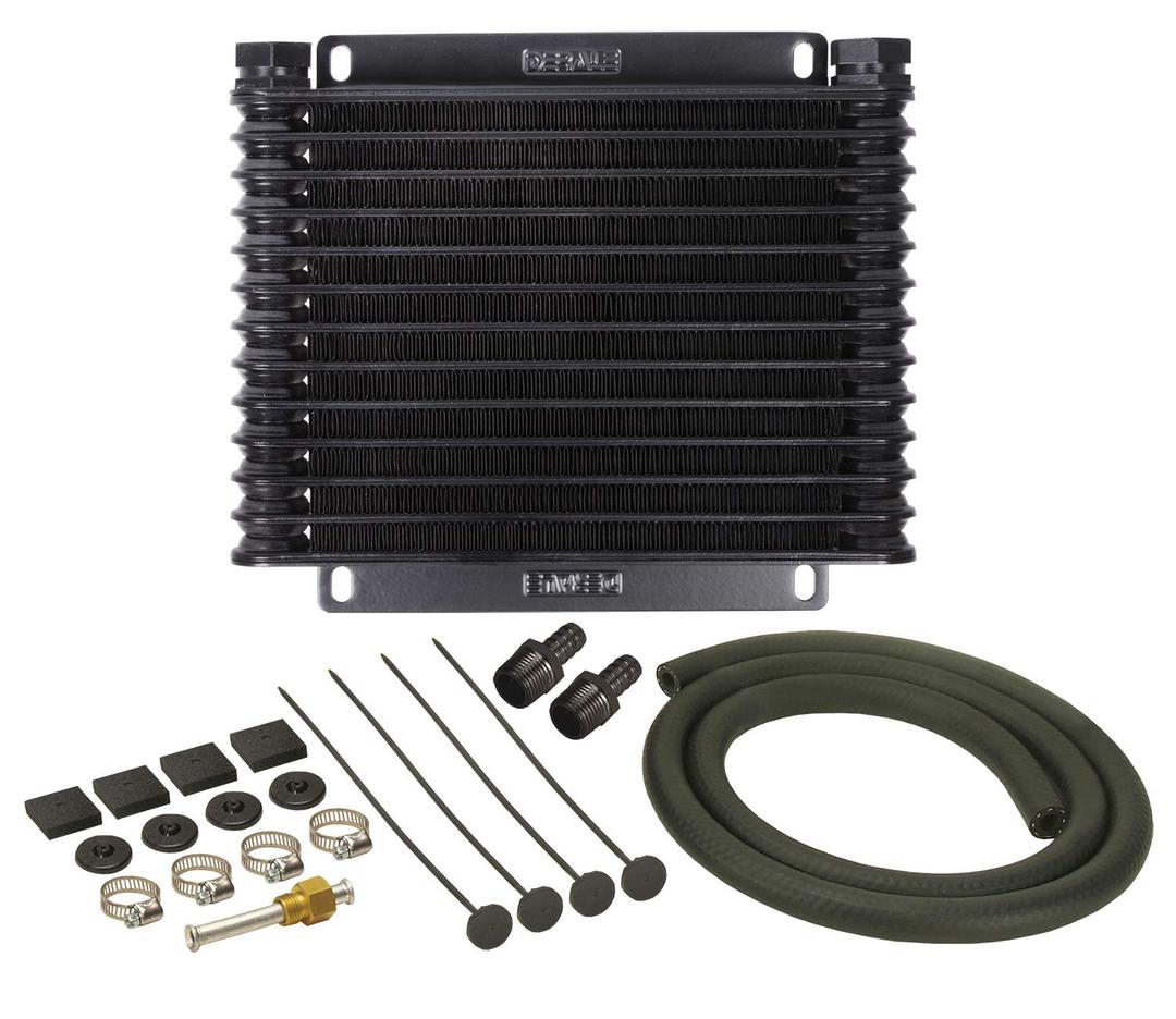 DERALE 13613 Series 9000 Plate and Fin Transmission Oil Cooler,Black - The Twister Group Tools product