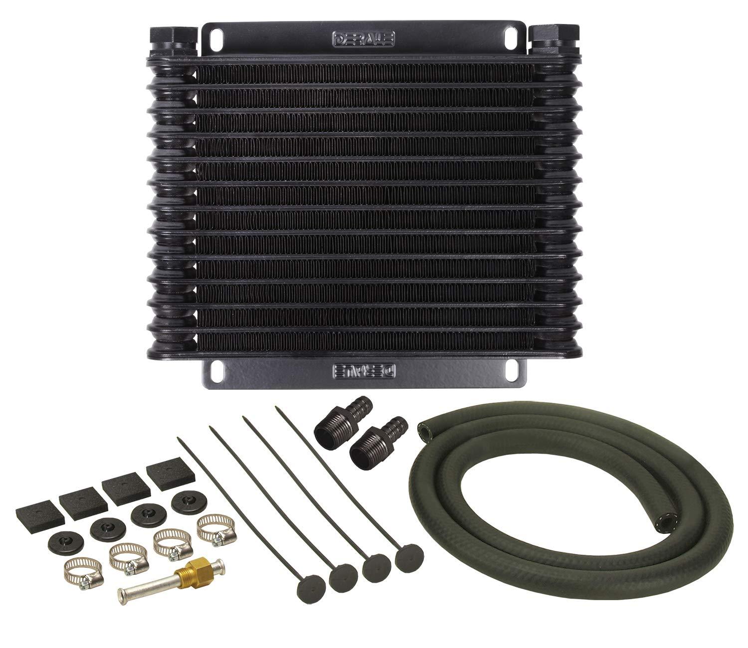 DERALE 13613 Series 9000 Plate and Fin Transmission Oil Cooler,Black - High quality product image showing DERALE 13613 Series 9000 Plate and Fin Transmission Oil Cooler,Black details and features