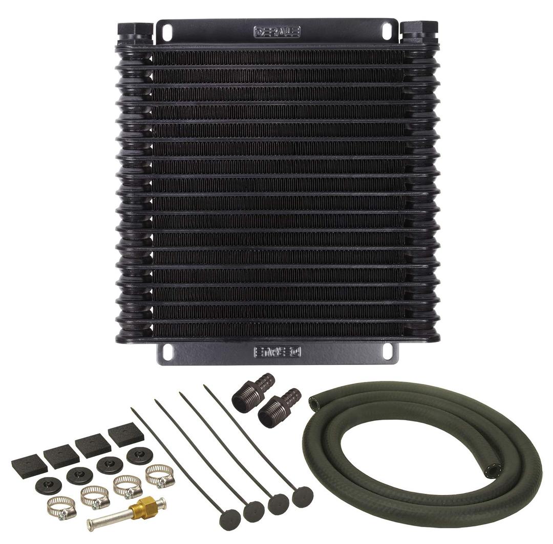 DERALE 13614 Series 9000 Plate and Fin Transmission Oil Cooler,Black - The Twister Group Tools product