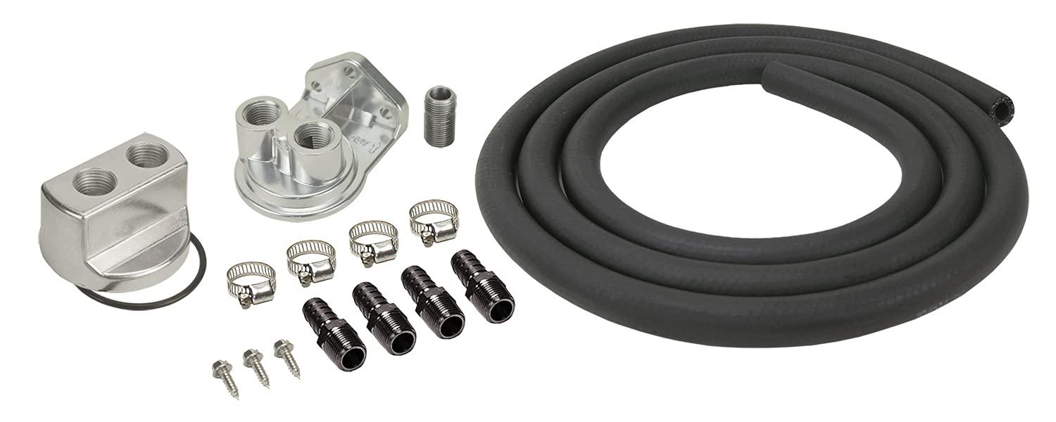 DERALE 15715 Engine Oil Filter Relocation Kit, Black - High quality product image showing DERALE 15715 Engine Oil Filter Relocation Kit, Black details and features