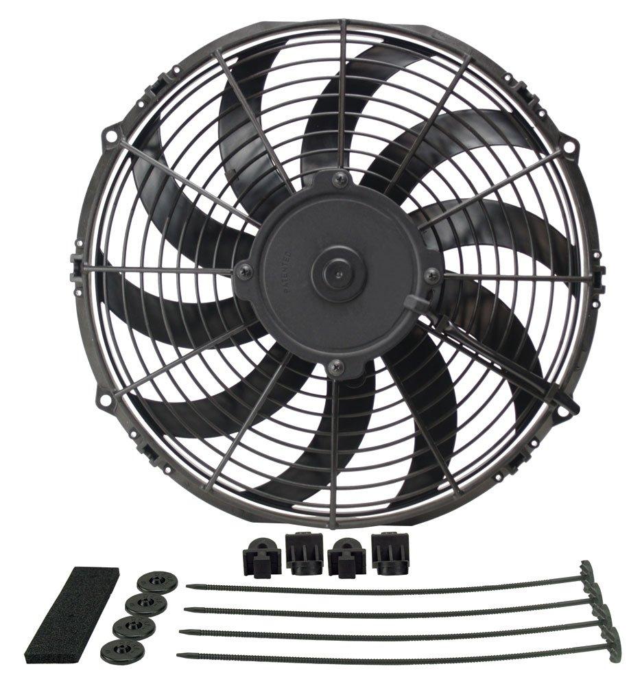 DERALE 16112 12 INCH Diameter H.O. Extreme Electric Fan, Black - High quality product image showing DERALE 16112 12 INCH Diameter H.O. Extreme Electric Fan, Black details and features