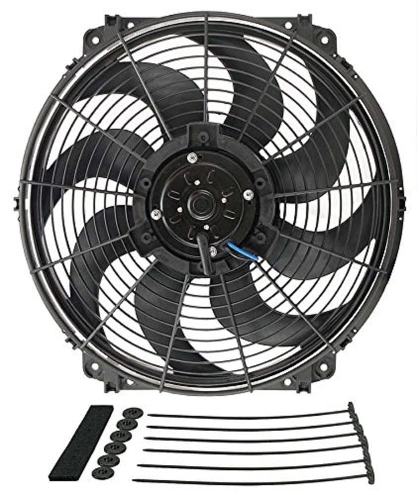 DERALE 16626 16 INCH Tornado Electric Fan Standard Kit, Black - The Twister Group Tools product