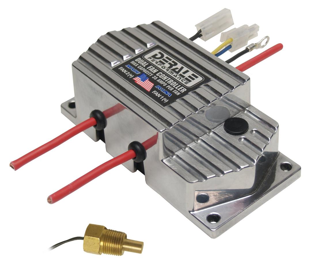 DERALE 16789 High Amperage Dual Fan Controller with 3/8 INCH NPT Thread In Probe - The Twister Group Tools product