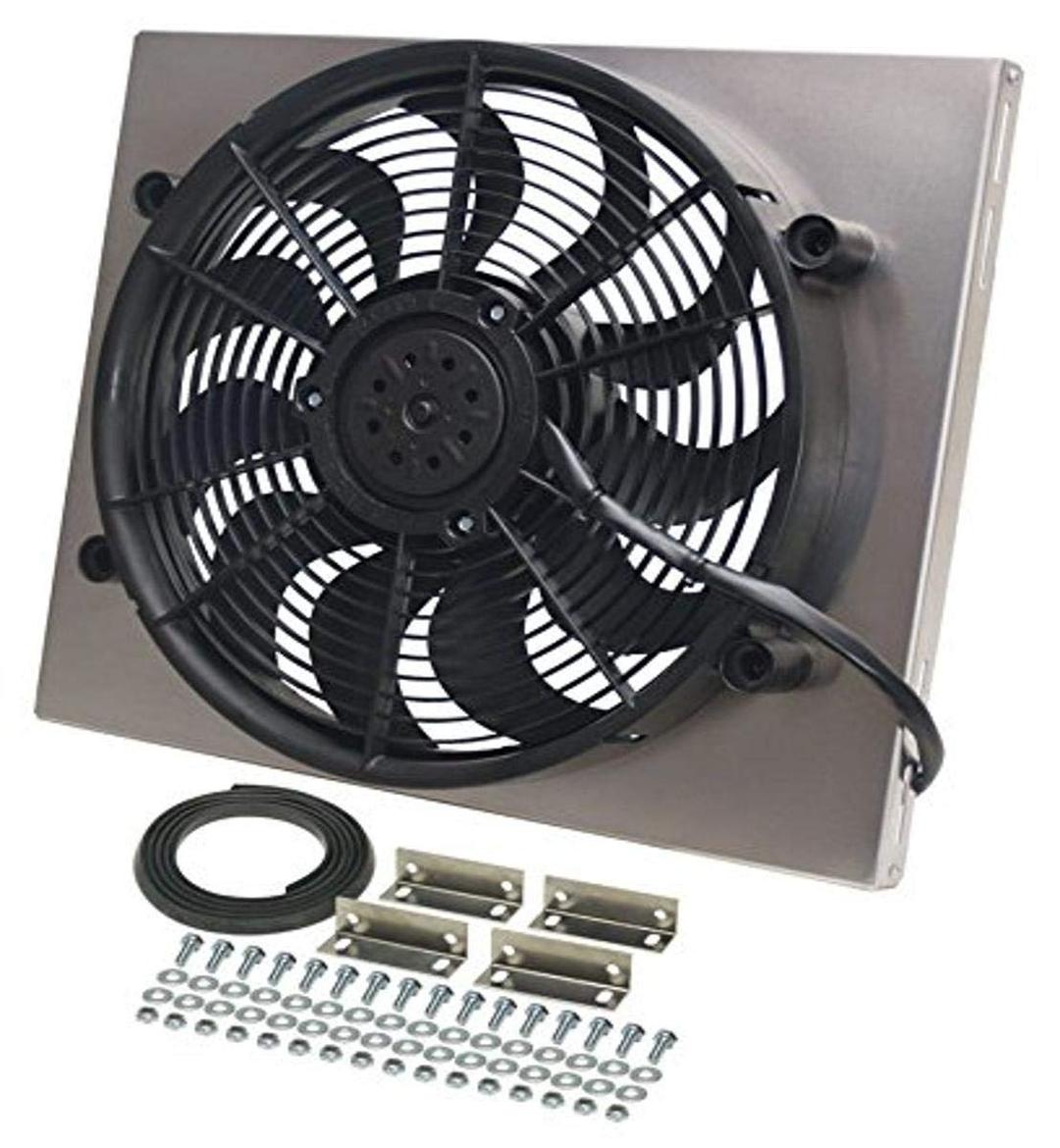 DERALE 16821 High Output Single Radiator Fan, Black - The Twister Group Tools product