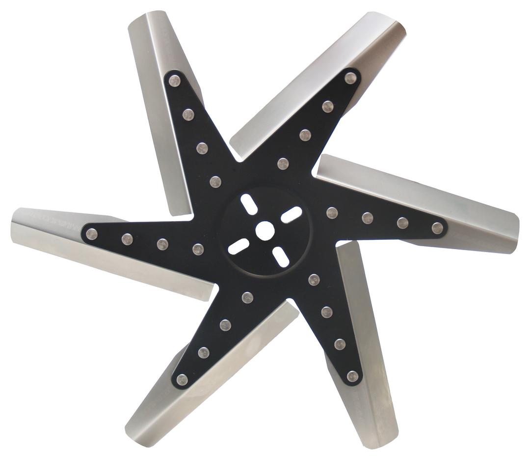 DERALE 19117 17 INCH High Performance Stainless Steel Flex Fan Standard Rotation,Black - The Twister Group Tools product