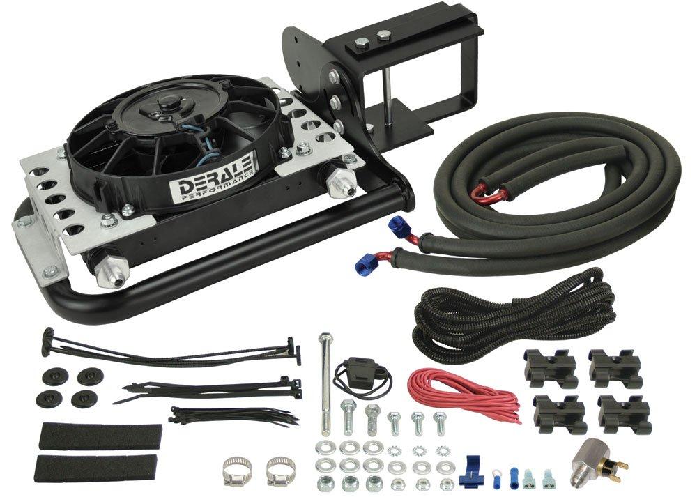 DERALE 20561 Jeep Wrangler Direct Fit Automatic Transmission Cooler,Black - The Twister Group Tools product