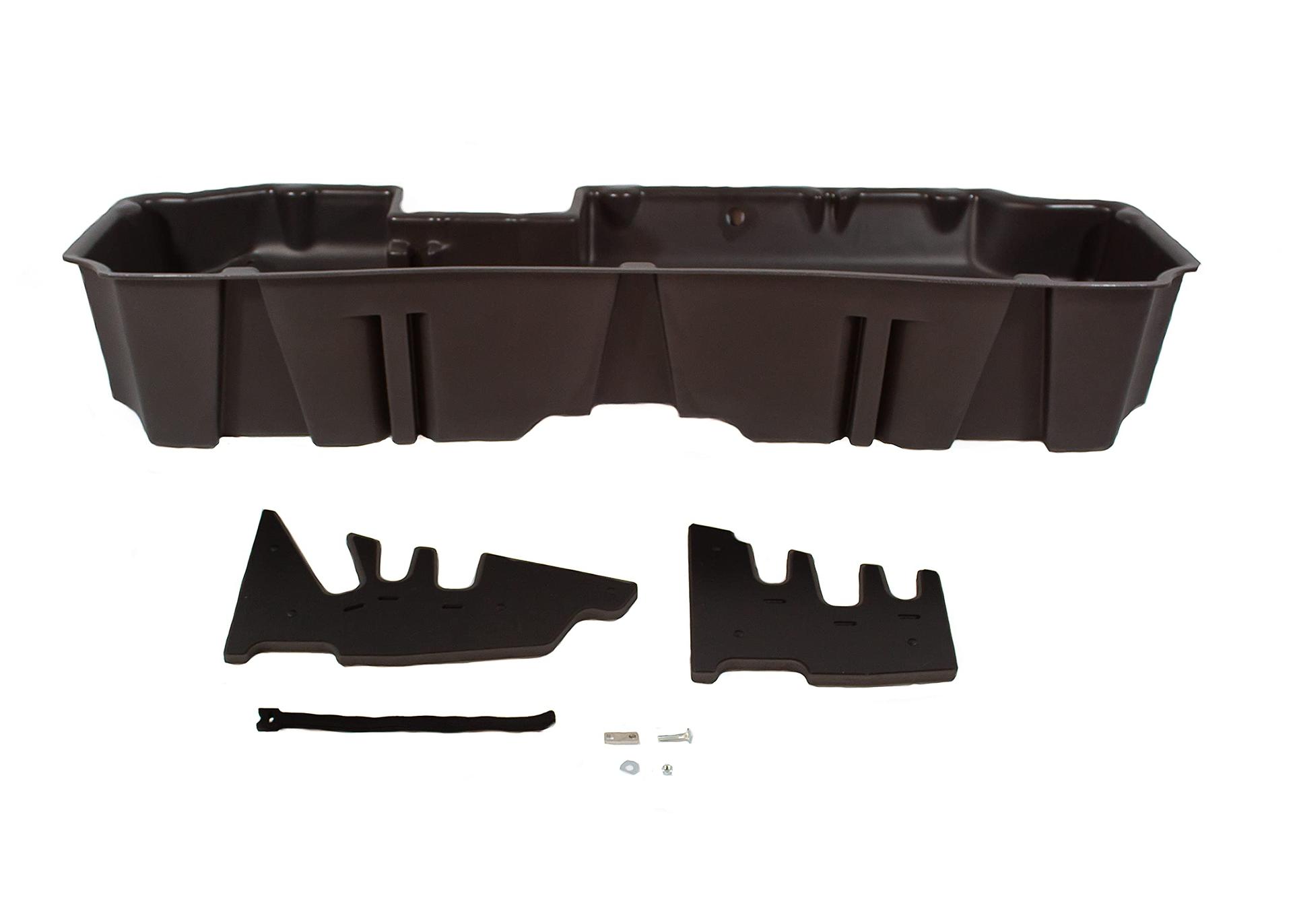 DU-HA 10401 Under Seat Storage Fits Chevrolet & GMC Silverado/Sierra 19-22 Light 20-22 Heavy Duty Crew Cab New Body Style, Brown - High quality product image showing DU-HA 10401 Under Seat Storage Fits Chevrolet & GMC Silverado/Sierra 19-22 Light 20-22 Heavy Duty Crew Cab New Body Style, Brown details and features