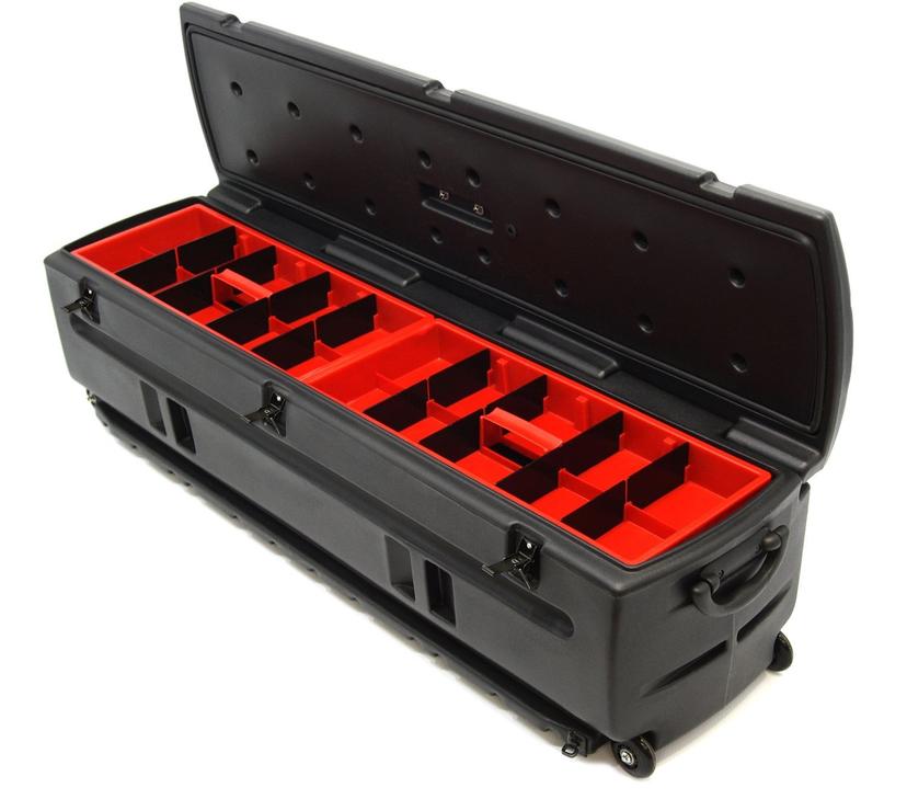 DU-HA 70103 Tote, Black Truck Storage Box | Heavy-Duty, Portable Rolling Tool Box or Gun Case for SUVs, Vans, Pickup Trucks, and More | 53 in x 15 in x 15 in | Includes Dividers | No Slide Bracket