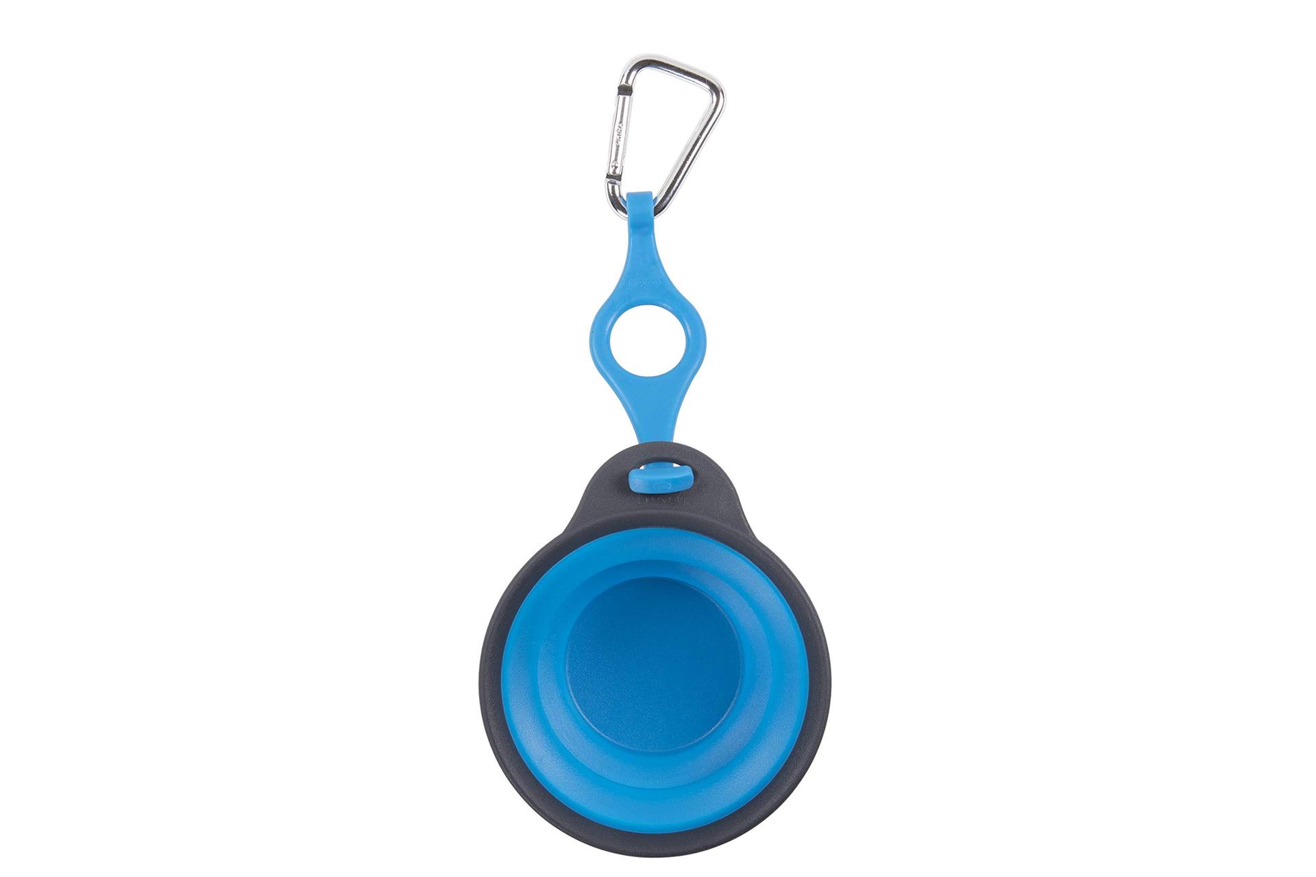 DEXAS PW2204322194 Pets Collapsible Travel Pet Cup with Bottle Holder and Carabiner, Pro Blue - High quality product image showing DEXAS PW2204322194 Pets Collapsible Travel Pet Cup with Bottle Holder and Carabiner, Pro Blue details and features