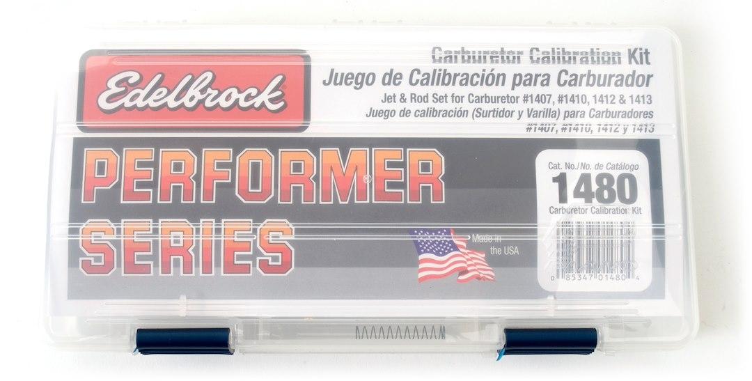 EDELBROCK 1480 CALIBRATION KIT FOR 1407, Edelbrock Performer Series Carburetor P/N 1407; 1410; 1412; 1413 - The Twister Group Tools product