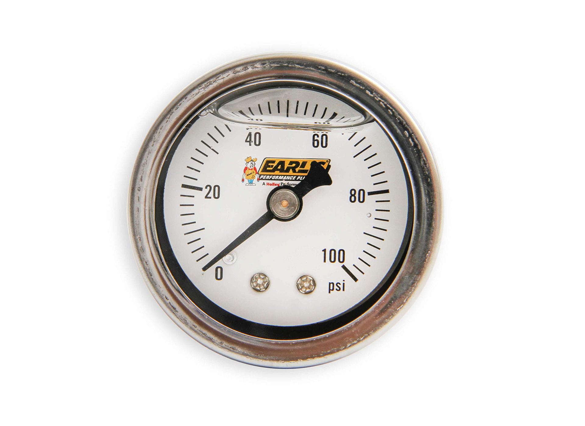EARLS 100187ERL Performance Oil Filled 100 Psi Pressure Gauge - High quality product image showing EARLS 100187ERL Performance Oil Filled 100 Psi Pressure Gauge details and features