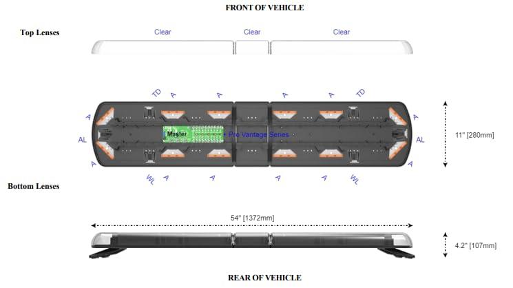 ECCO 12-50954-ES LIGHTBAR 12 PLUS PRO SERIES 54