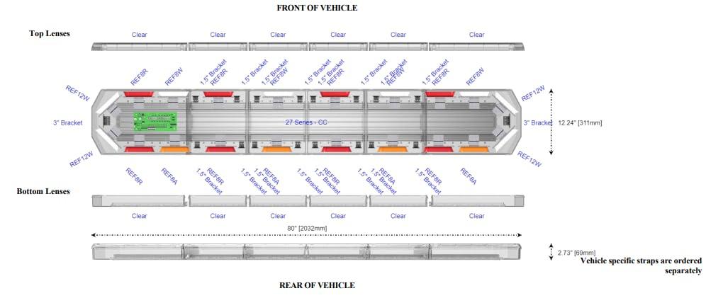 ECCO 27-00134-E 80FT LED LIGHTBAR - High quality product image showing ECCO 27-00134-E 80FT LED LIGHTBAR details and features