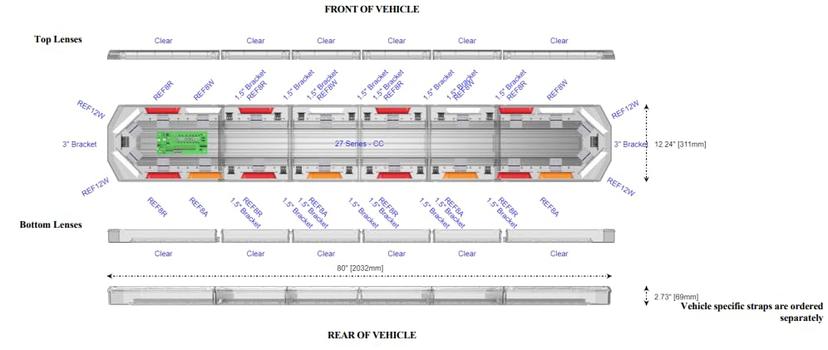 ECCO 27-00134-E 80FT LED LIGHTBAR