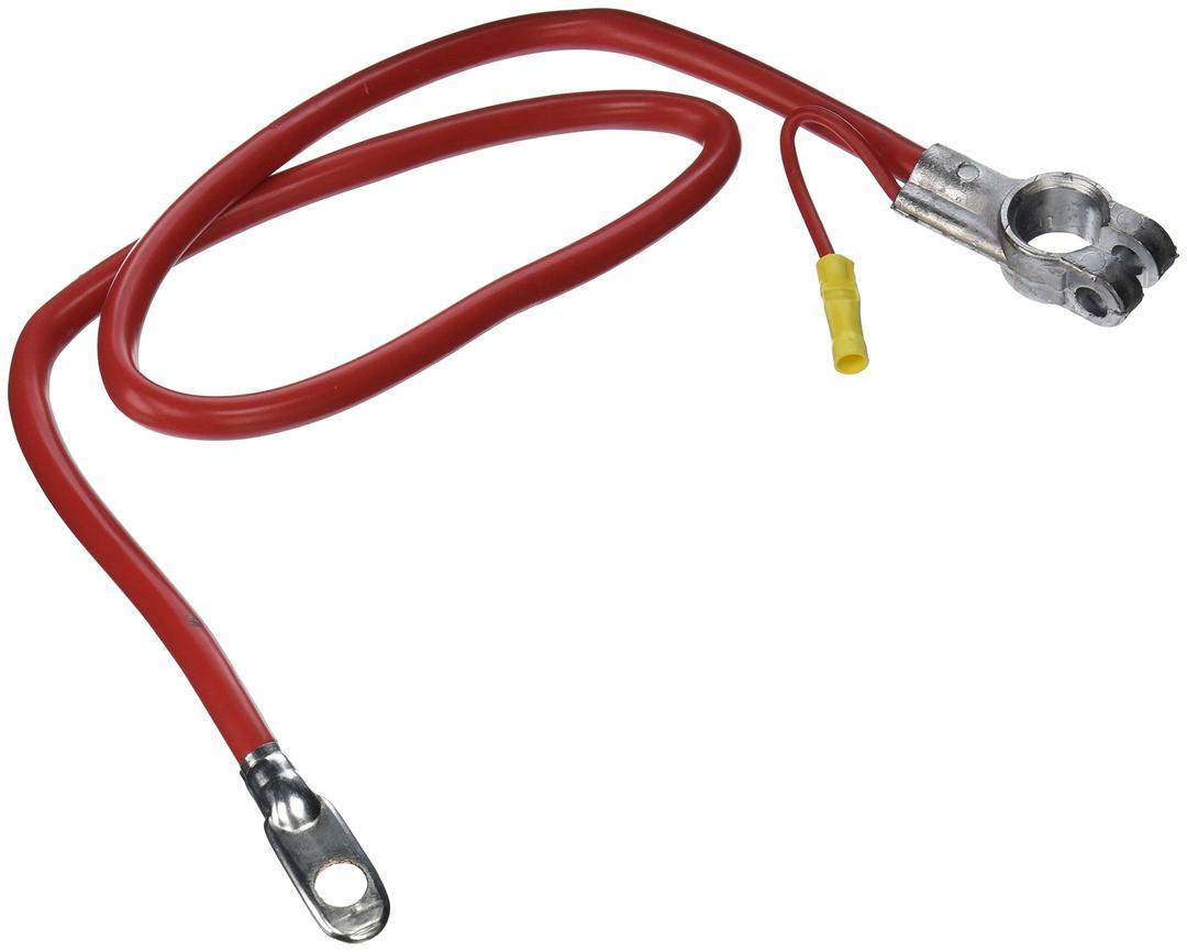 EAST PENN 00296 Battery Cable; Deka; Top Post; Red Positive; Copper; 4 Gauge Primary Wire 32 Inch Length; 4 Inch Length Auxiliary Wire - The Twister Group Tools product