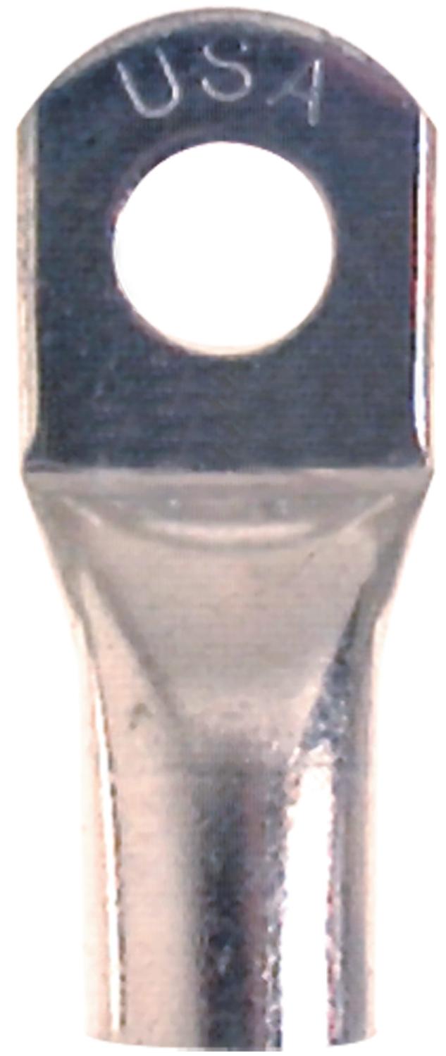 EAST PENN 00539 LUG TINPLTD COPR 2/0 GA, 3/8 Inch Eyelet; 2/0 Gauge; Tin Plated Copper; Set Of 2 - The Twister Group Tools product